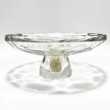 OLEG CASSINI Preston Crystal Dish with Faux Diamond Footed Base - Candy Jewelry