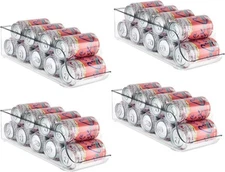 Homeries™  Soda Can Organizer, Refrigerator BeverageCan Dispenser - Set Of 2