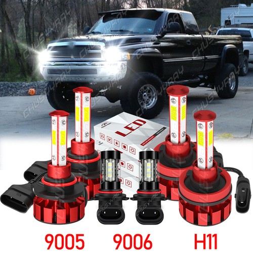 LED Headlight Fog Light Bulbs kit For 2009-2011 2012 Dodge Ram 1500 2500 3500 - Bild 1 von 12