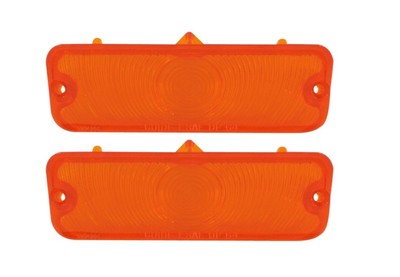 New Clear Front Park Light Lenses Pair For 1964 Chevy Impala Full Size - PLA-55587C