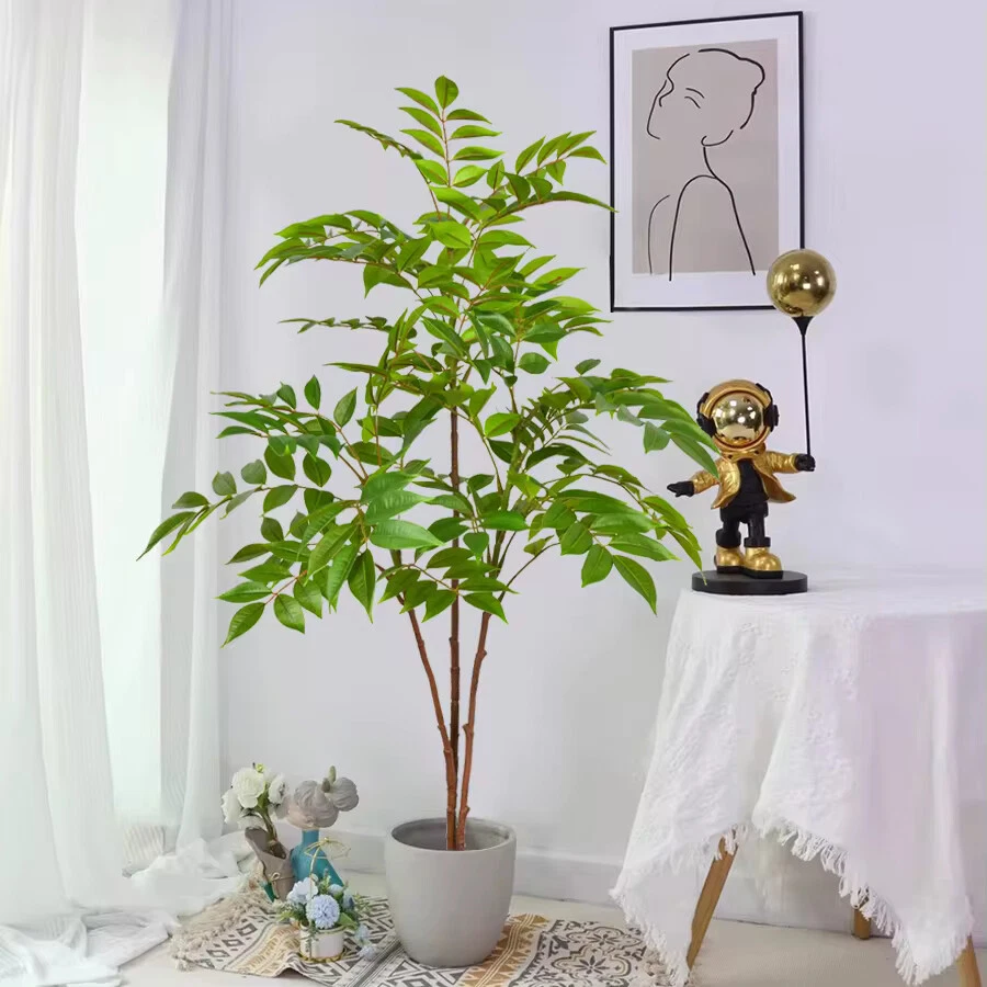 Kunstpflanze Groß 140cm Zimmerpflanze Kunstbaum Zierbaum Fake Pflanze - Bild 2 von 4