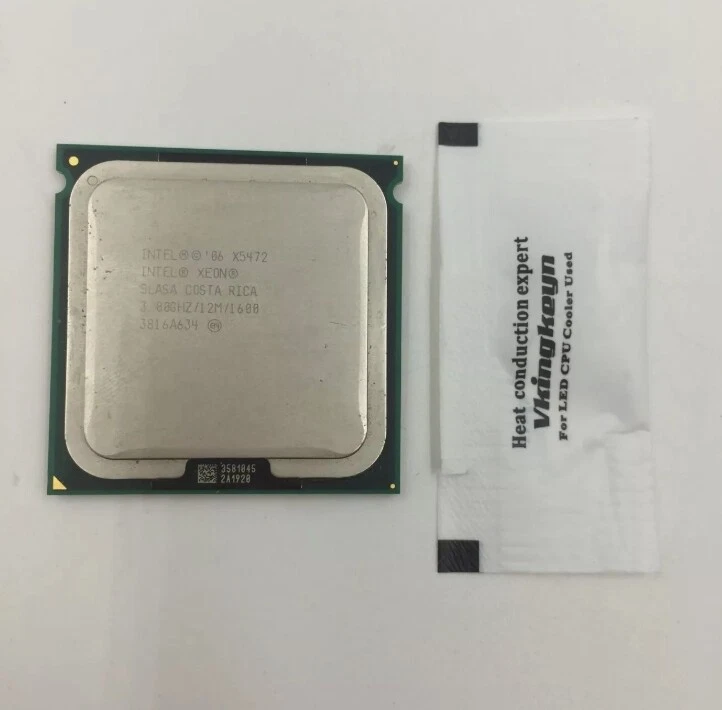 2PCS Intel Xeon X5472 3.0GHz 12M 1600MHz LGA 771 SLASA Quad Core CPU Processor - Image 2 of 4