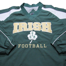 Holloway St. Vincent  St. Mary HS 2XL Irish Football Green V-neck pullover