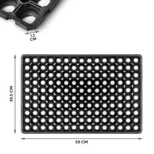 Door Entrance Mat Heavy Duty Non Slip Dirt Catcher Honeycomb Rubber Outdoor - Picture 5 of 9