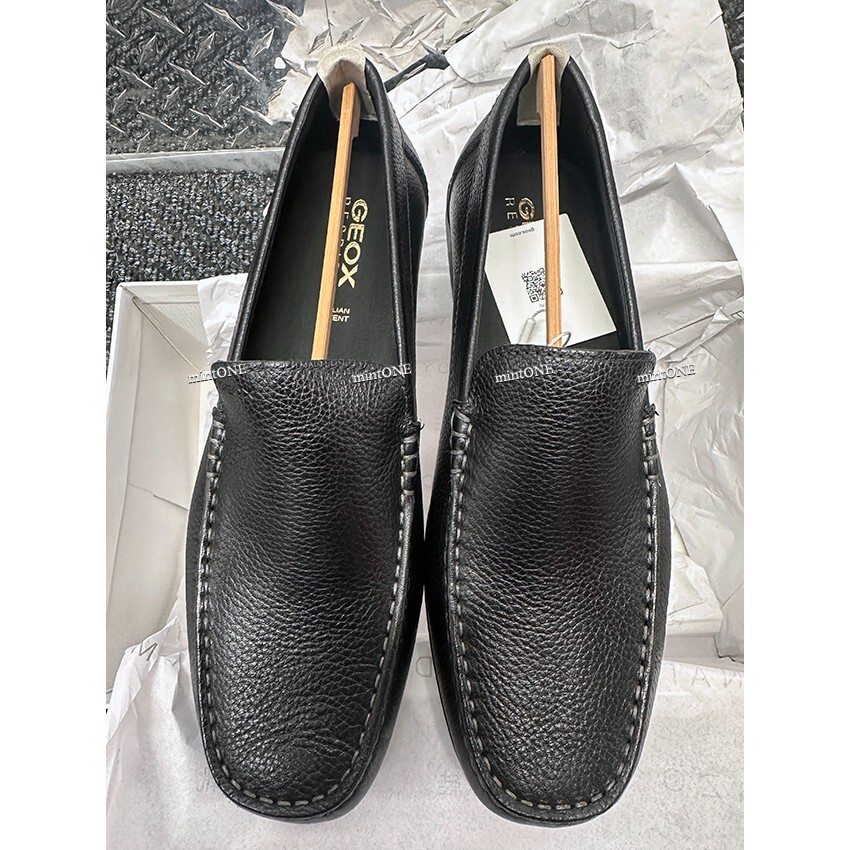 NEW Geox Men\'s U Tivoli Leather Black Loafer size 8 Amazon.com | Geox Men main image 4