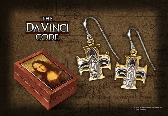 The DaVinci Code Fleur De Lys Earrings | eBay