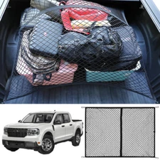 Pickup Rear Truck Bed Storage Cargo Mesh Net &Carabiner For Ford Maverick XLT XL