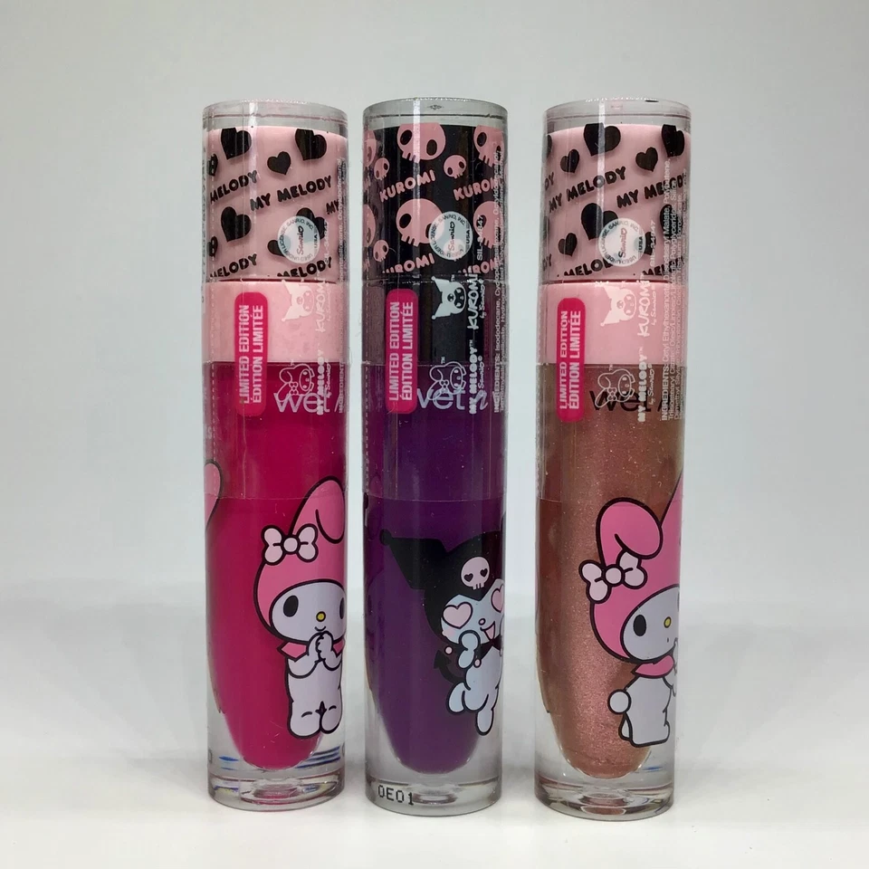 X3 NIP WET N WILD KUROMI/MY MELODY LIQUID LIP - GOTH GIRL, SWEETIE PIE, OH MY! - Image 2 of 3