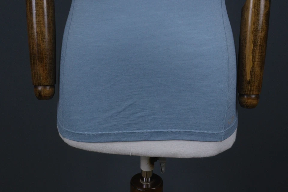 Camiseta Top Icebreaker Merino GT Azul Lana Cuello Redondo Manga Corta Talla XS Foto 3 de 4