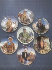 John Wayne , The Duke by Robert Tanenbaum -set of 7 Limited Edition Plates