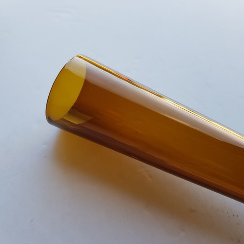 Glasbruk Aseda Glas Blumenknospen Vase Swedish Amber Vintage Nordic Design - Bild 15 von 17