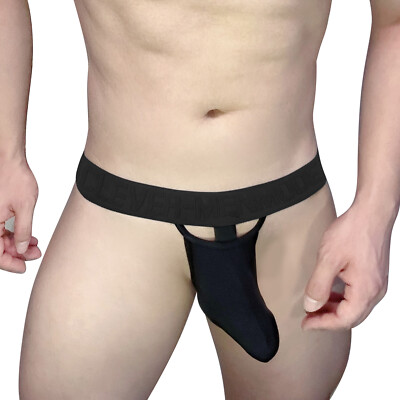 Herren Slip Unterwäsche Sexy Wölbung Beutel Innerer Penisring Unterhose Ice Silk