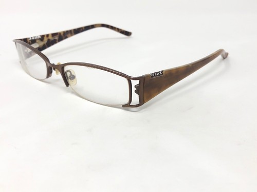 GUESS GU1657 BRN Eyeglasses Frame Half Rimless 51-17-135 Brown Polish SE23