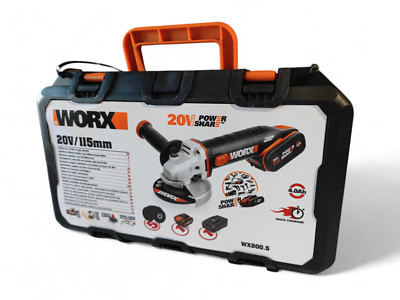 Worx Akku Winkelschleifer Set WX800.5 inkl Akku 4ah und Ladegerät