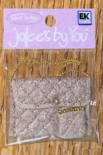 RARE Jolees Mini by You Brown Handbag Purse Gift Hand Bag Scrapbook Non-Adhesive