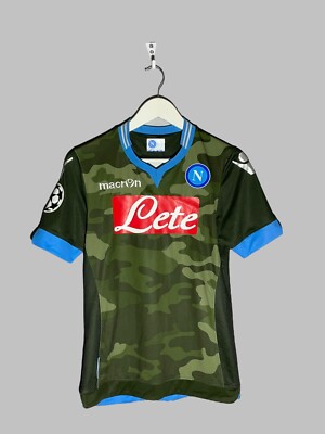 SSC Napoli Macron 2013/14 Away League Champion Football Shirt Soccer Jersey 