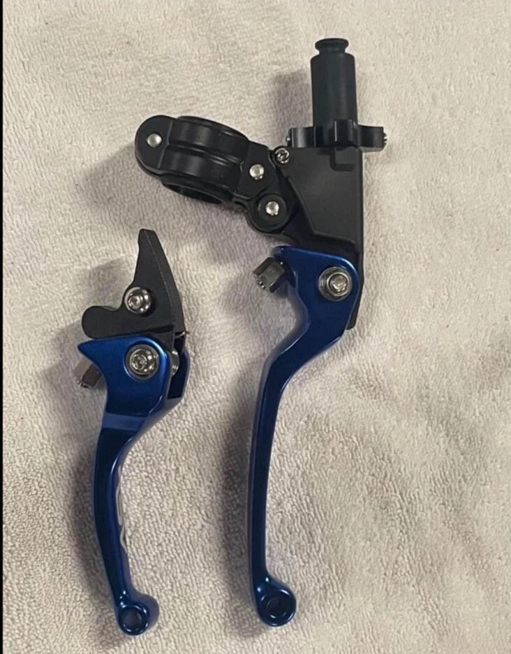 ASV F3 Unbreakabl ́e 可调短蓝色制动器和离合器鲈鱼和杠杆 - 全新! — 第 4/4 张图片
