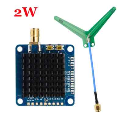 2W 1.2GHz 1.3GHz 2000mW 9CH Video Transmitter With Tramp VTX Control For Drones