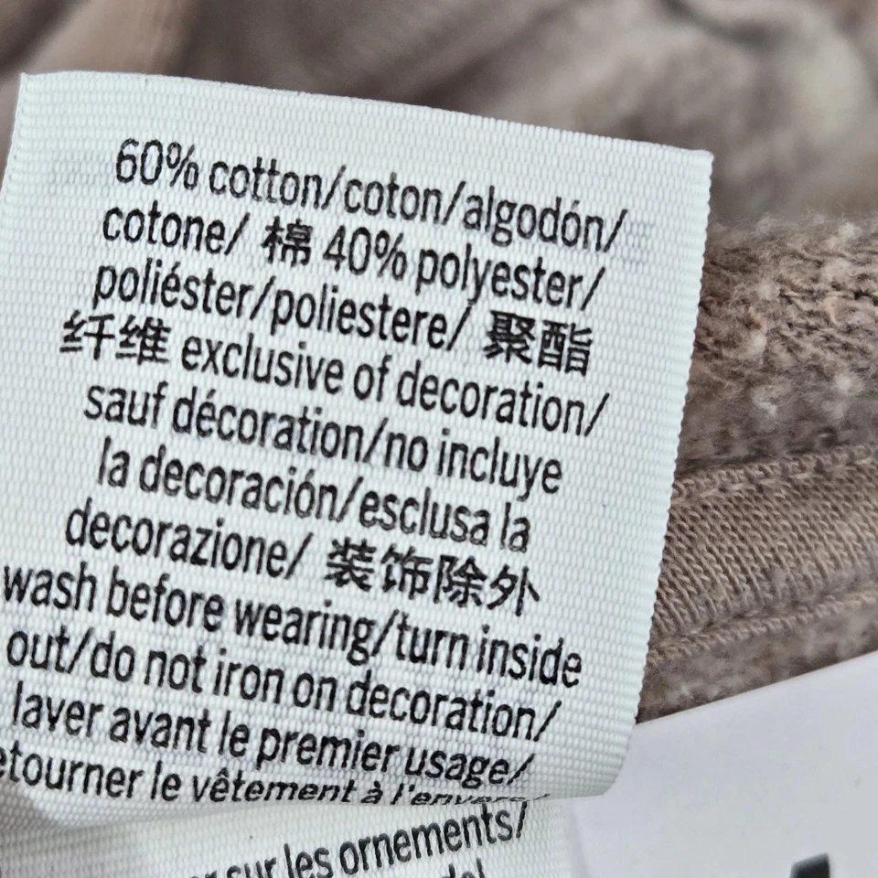 ROSA Mujer Sudadera con Capucha M Marrón Túnica Manga Larga Algodón Poliéster LEER Foto 3 de 4