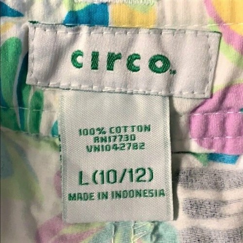 Circo Multi Color Floral Print Cotton Pocket Skort Child Size L - Picture 6 of 6