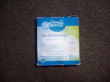 Dr. Browns Breast Milk Storage Bags 50 Bags, 6 Ounce, Sealed/Box May Have Damage