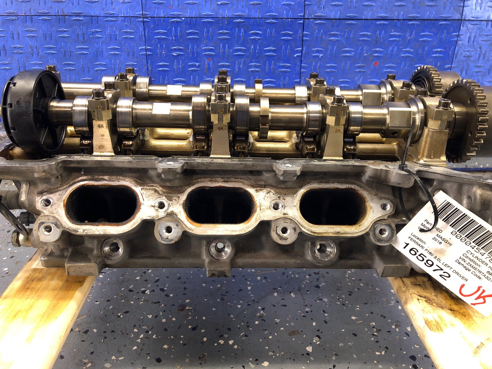 2014-2021 MASERATI GHIBLI FERRARI F160 3.0L LEFT DRIVER CYLINDER HEAD *69K MILES