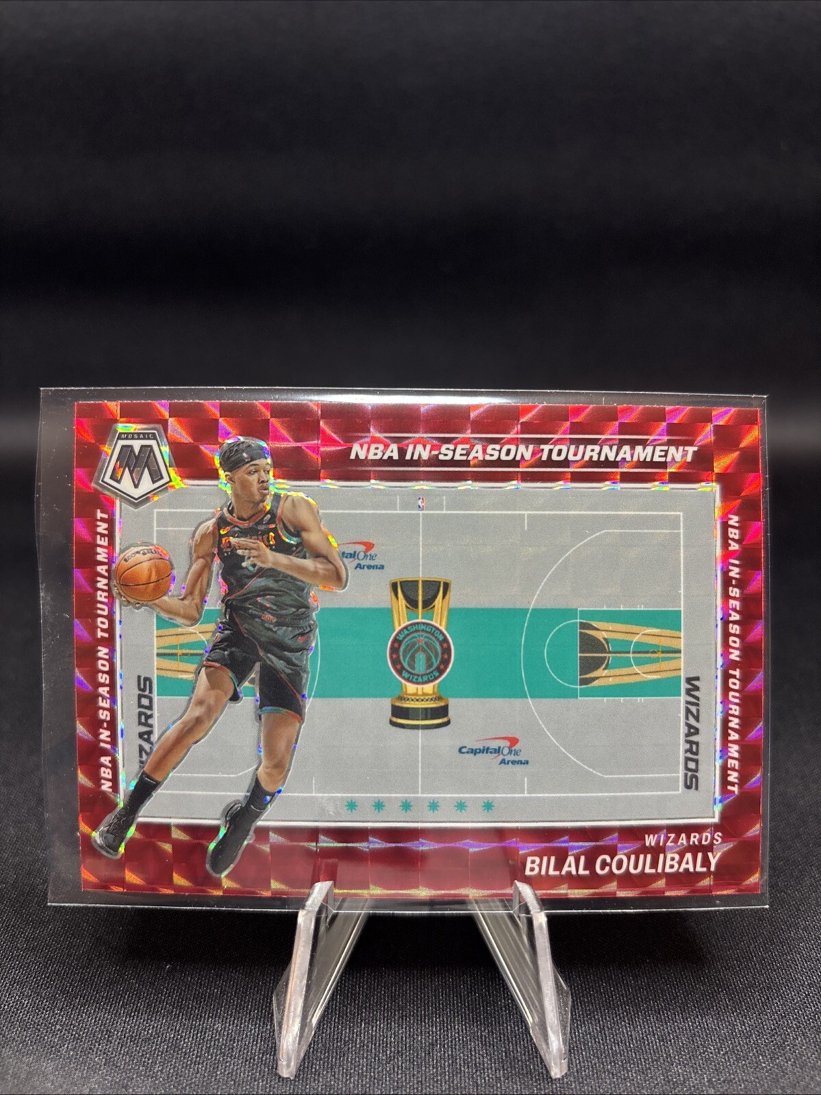 Bilal Coulibaly 2023-24 Panini Mosaic Red NBA In Season Tournament SP #3 -1.27