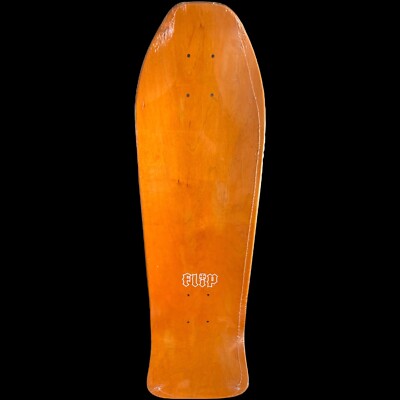 FLIP Lance Mountain Brigadier Skateboard Deck Green Stain Orange