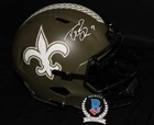 Drew Brees signed Salute to Service Full Size Helmet, NO Saints, Beckett BAS
