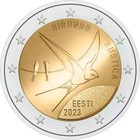 2 Euro Gedenkmünze / Sondermünze Estland 2023 Rauchschwalbe