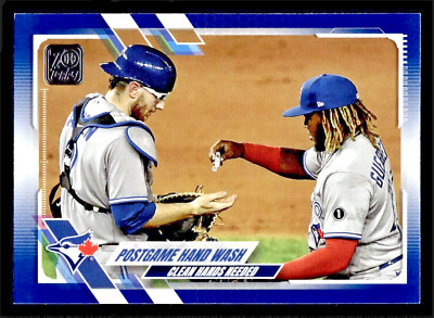 2021 Topps Danny Jansen/Vladimir Guerrero Jr Royal Blue #159 - Toronto Blue Jays