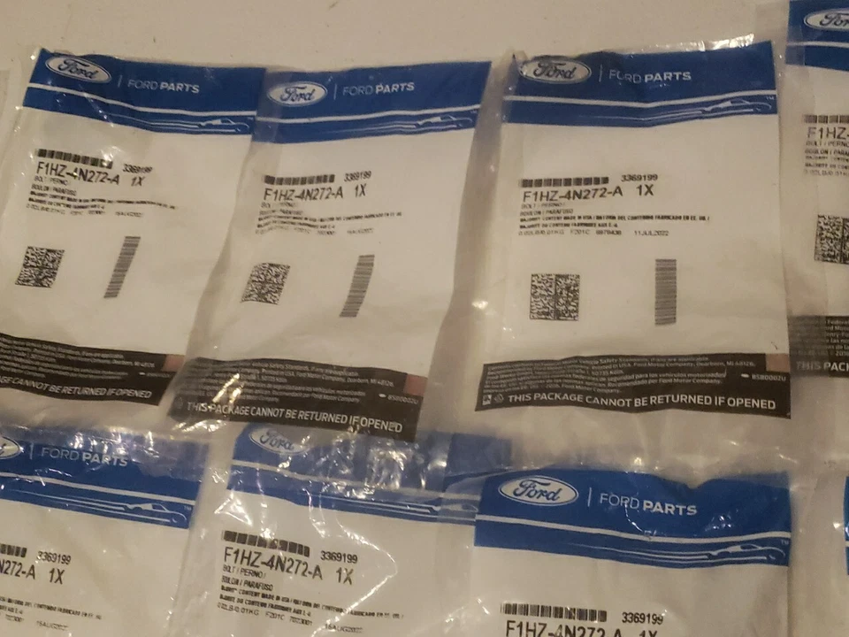 OEM NEW 1987-2020 Ford Super Duty Drive Shaft Flange Bolt Set FOUR F1HZ4N272A - Image 4 of 4