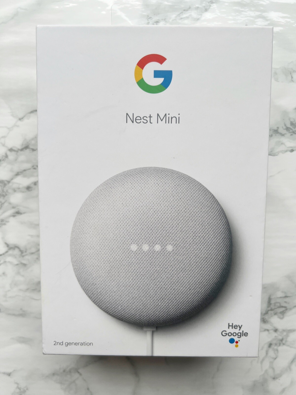 Google Nest Mini Smart Speaker | 2nd Gen / Chalk | NO POWER ADAPTER (Nest Only)-image