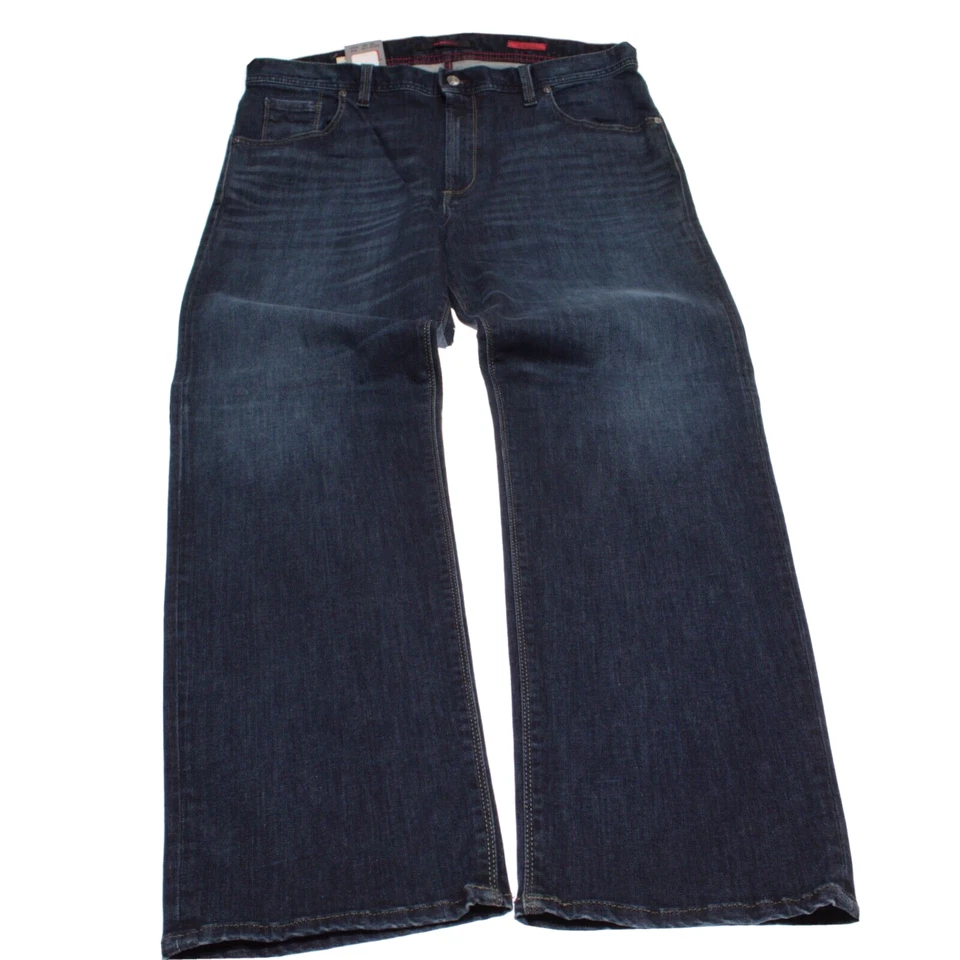 Alberto 全新带标签牛仔裤 38 码美国现代版型纯色蓝色棉混纺牛仔布 — 第 3/4 张图片