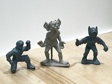 Vintage 1950s Marx Tom Corbett Rex Mars Space Playset Alien Figure Gray blue