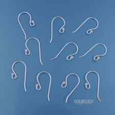 Solid Sterling Silver Dot Ball End French Ear Wires Hook Earrings More Options