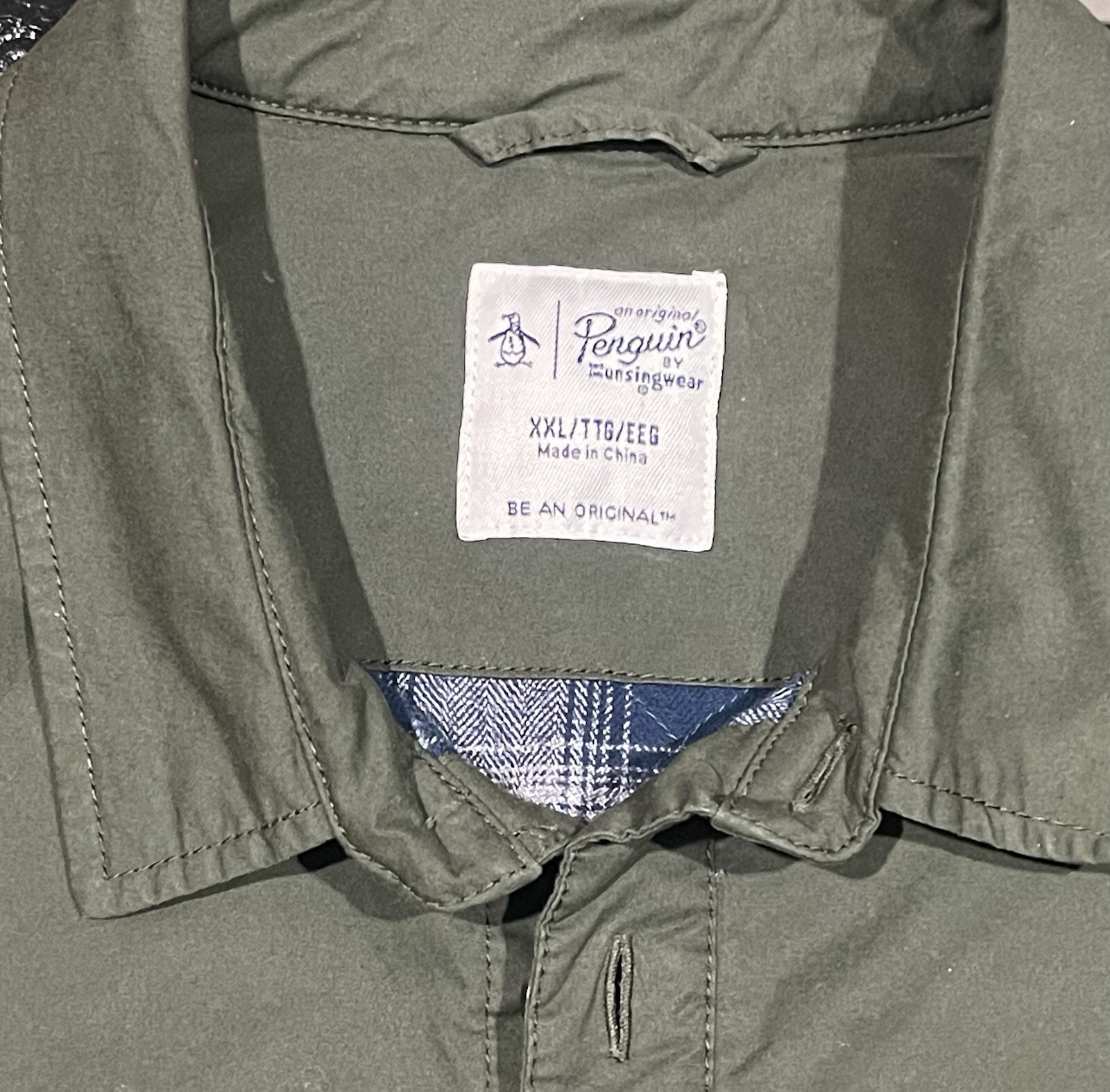 Penguin Button Down Flannel Lined Long Sleeve Jac… - image 2