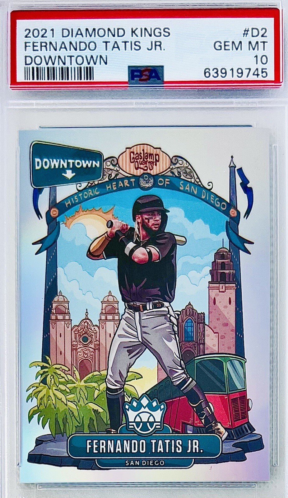 2021 Panini Donruss Diamond Kings Fernando Tatis Jr. Downtown D-2 PSA 10 💎