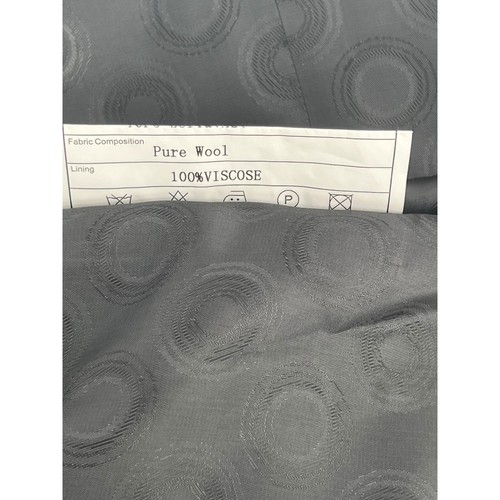 TUFO Suit Vest Wool Blend Formal Career Interview Black Size 44L - Picture 8 of 10