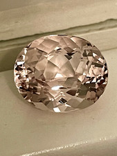 Pretty Pastel Pink Morganite, Oval Cut, Loose Gemstone, 12x10 mm, 5.20 cts.