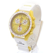 USED Excellent Omega x Swatch MoonSwatch Mission to Sun SO33J100 Chronograph