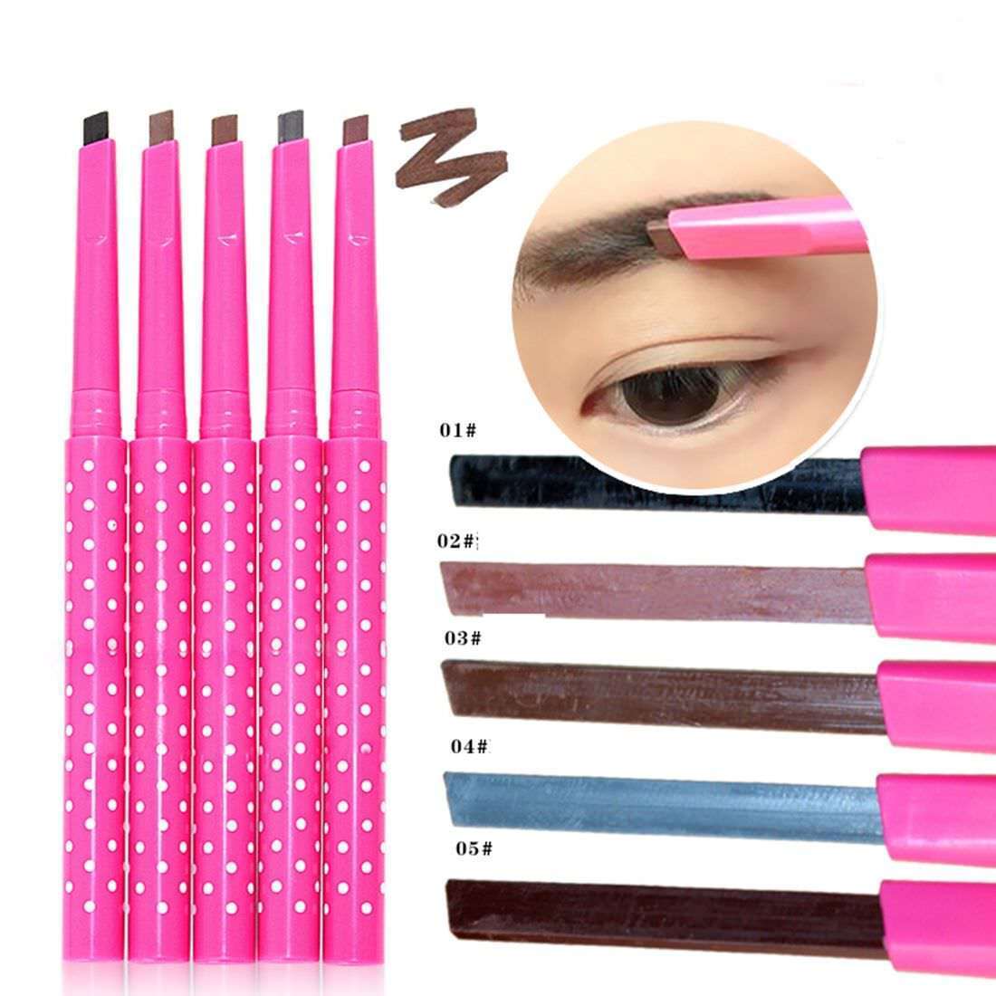 Crayon à Sourcil Waterproof Stylo pour Eyebrow Liner Maquillage