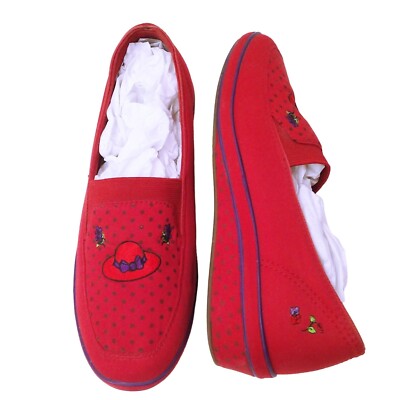 Keds Grasshoppers Official Red Hat Society Embroidered Canvas  Comfort