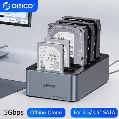 Orico 4/5 Bay HDD Dockingstation Offline Klon Festplatte Hülle HD Externe T