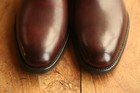 Gaziano Girling Burnished Burgundy Leather Chelsea Boots Shoes Men's UK 6 G US 7