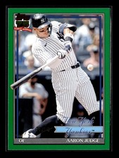2026 Topps #T91-34 Aaron Judge 1991 Topps Baseball 35th Anniversary Green /99
