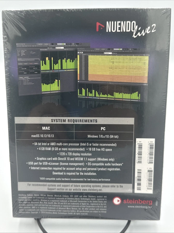 Steinberg (Nuendo Live 2) - Premium Live Recording Software for Mac/PC SEALED - Image 2 of 4