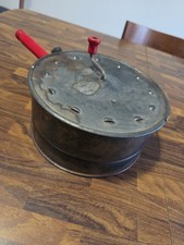 Vintage Corn Popper Hand Crank Wood Stove Camping Popcorn Maker Antique
