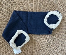 NEW Serena Lily Bowden Bolster Pillow Cover 7 x36 x7 -Navy Blue