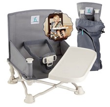 Hiccapop OmniBoost Travel Booster Seat with Tray for Baby, Dining Table, Camping